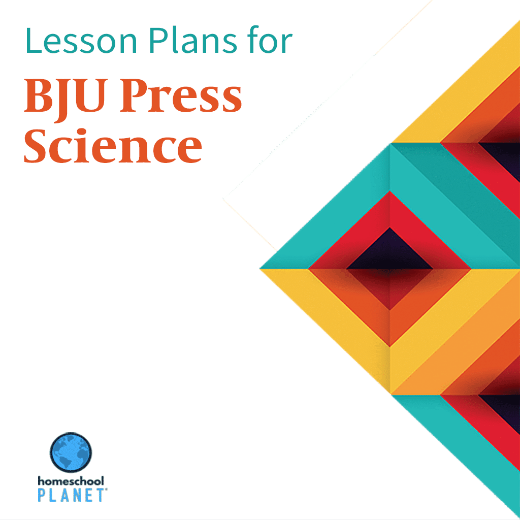Homeschool Planner Lesson Plan's for BJU Press Science