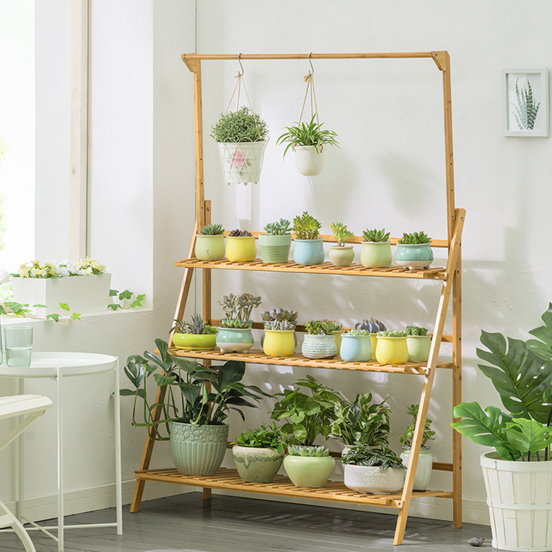 Ornamental Plant Rack Design Ideas to Make Your Home Interior Fresh and