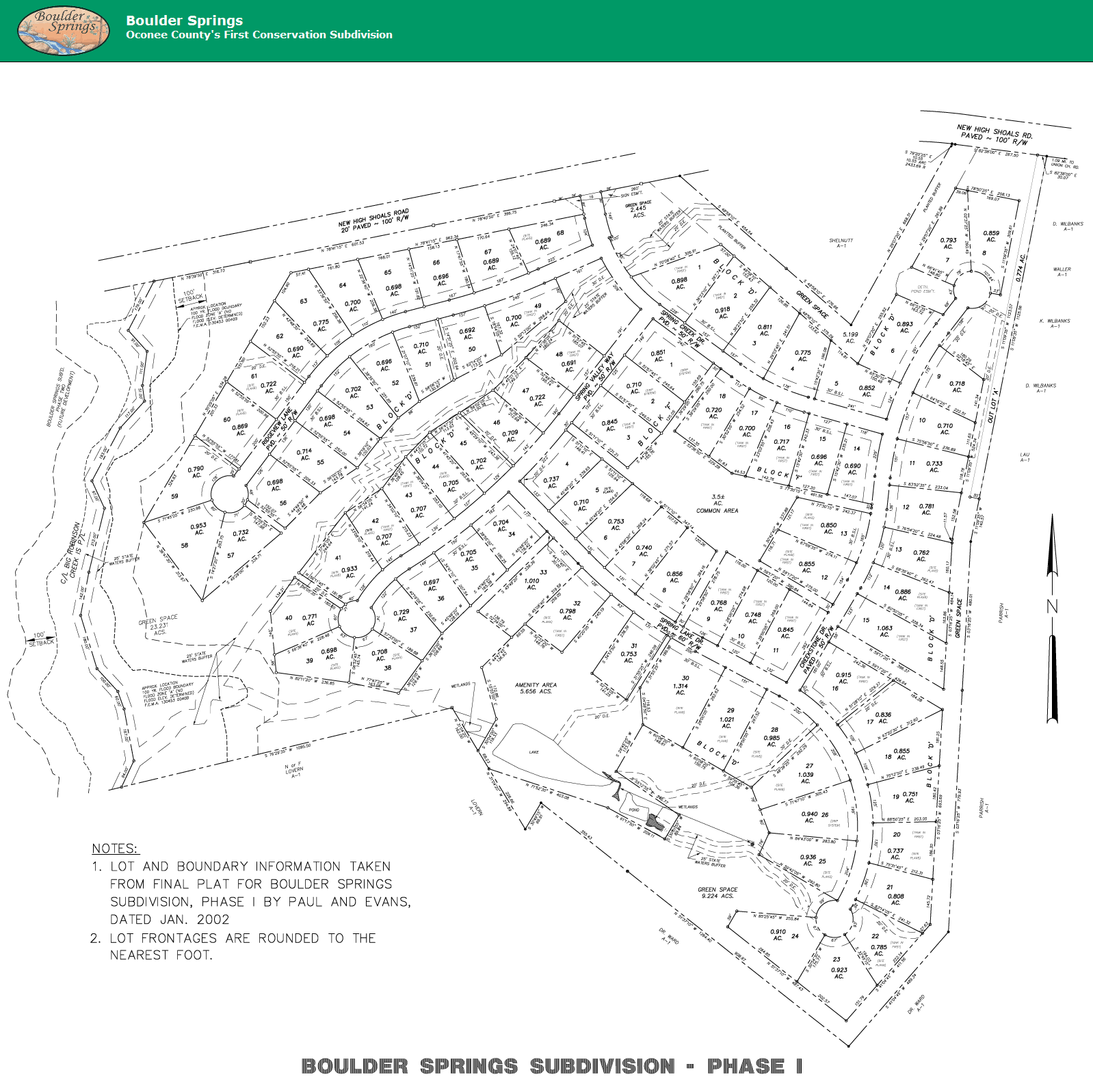 Boulder Springs Plats All 4 Phases Kilgore Real Estate Group
