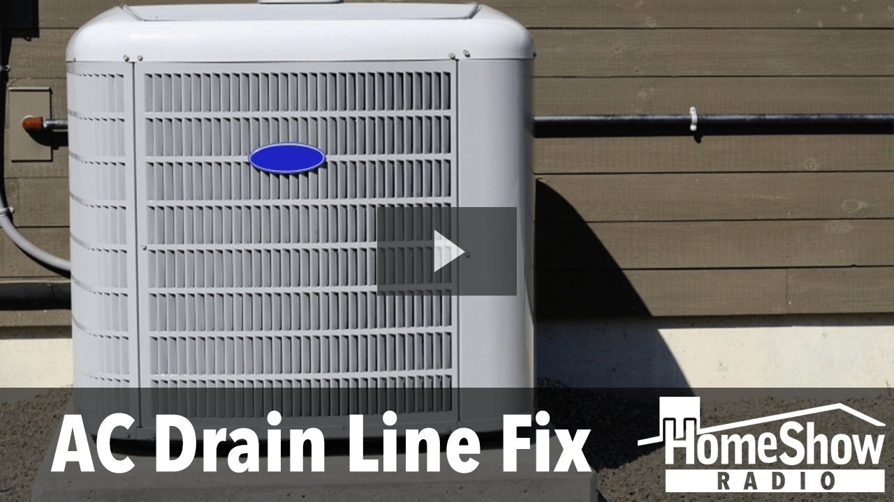 What can I do about a sweating AC drainline that's dripping? HomeShow