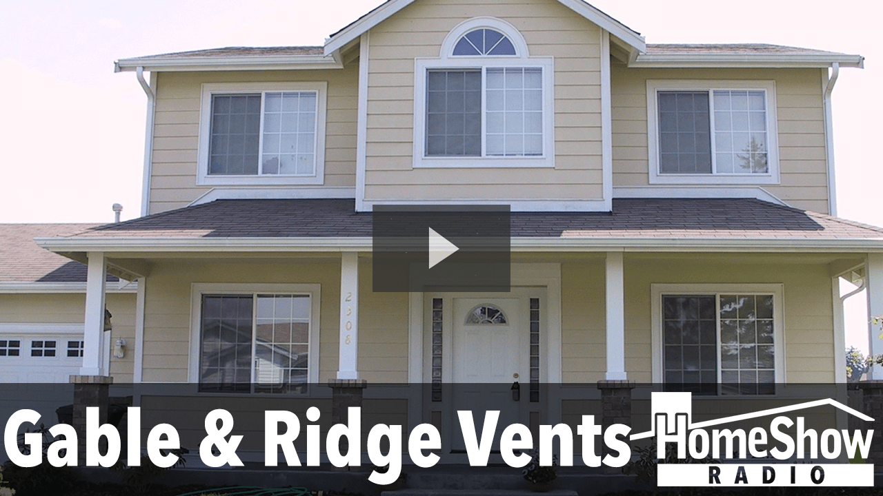 How should I blend a gable vent and ridge vents? HomeShow Radio Show
