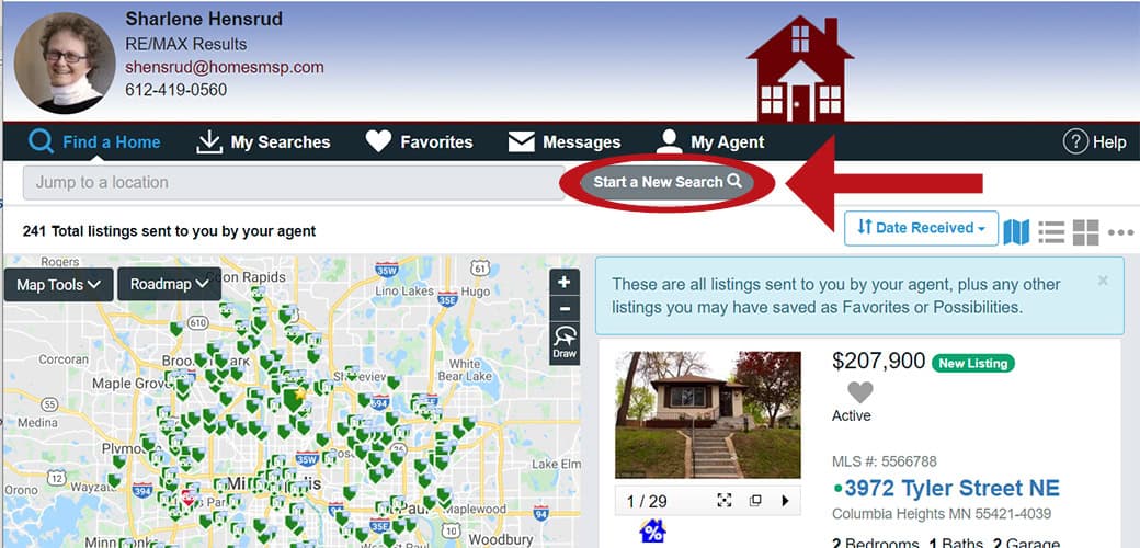 Now! Create your own search in NorthstarMLS Matrix HomesMSP Real