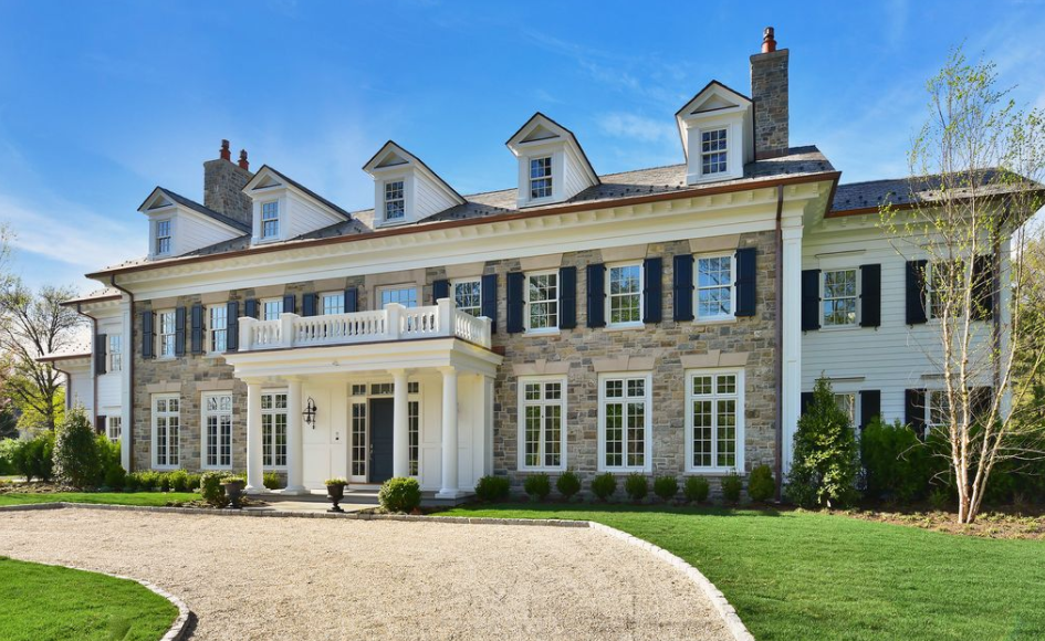 6.95 Million Newly Built Colonial Style Mansion In Scarsdale