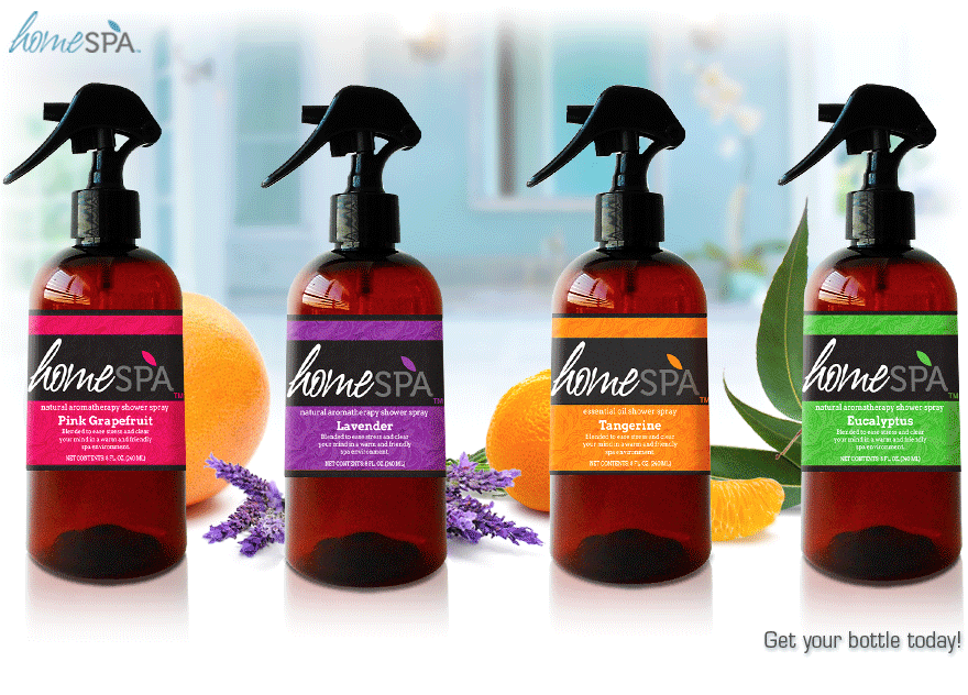 HomeSpa Aromatherapy Shower Sprays Review and Giveaway {CLOSED} I'm