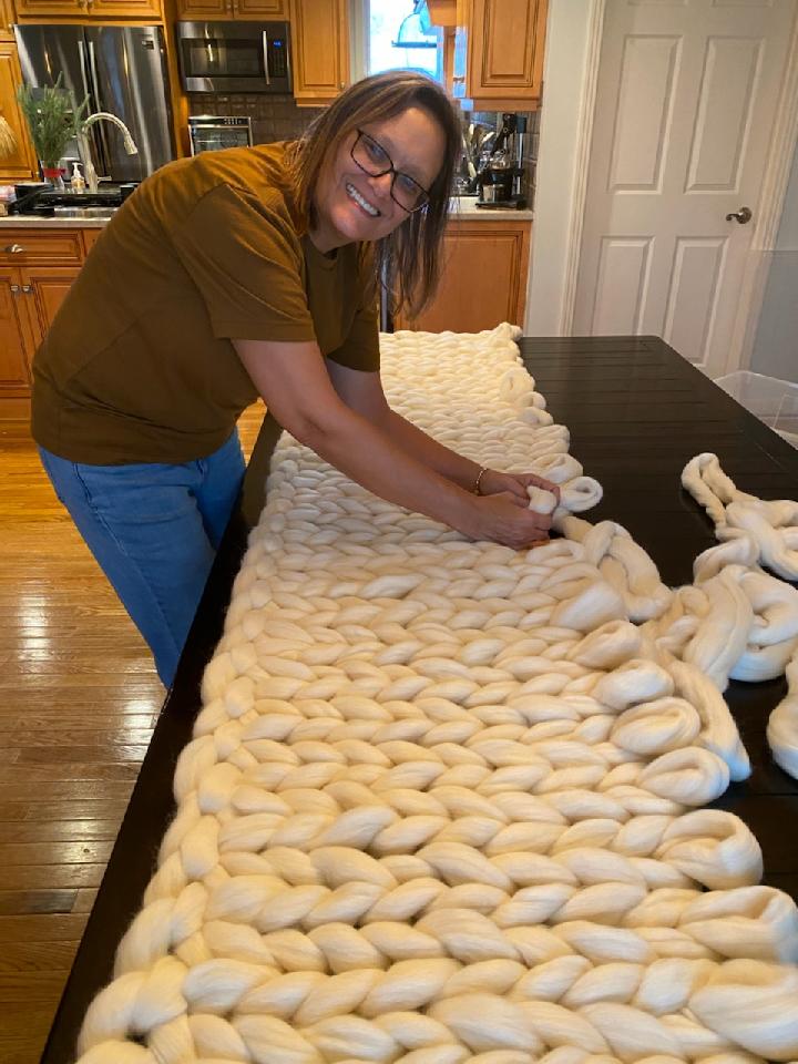 100 MERINO WOOL KING BLANKET Homespun Comforts