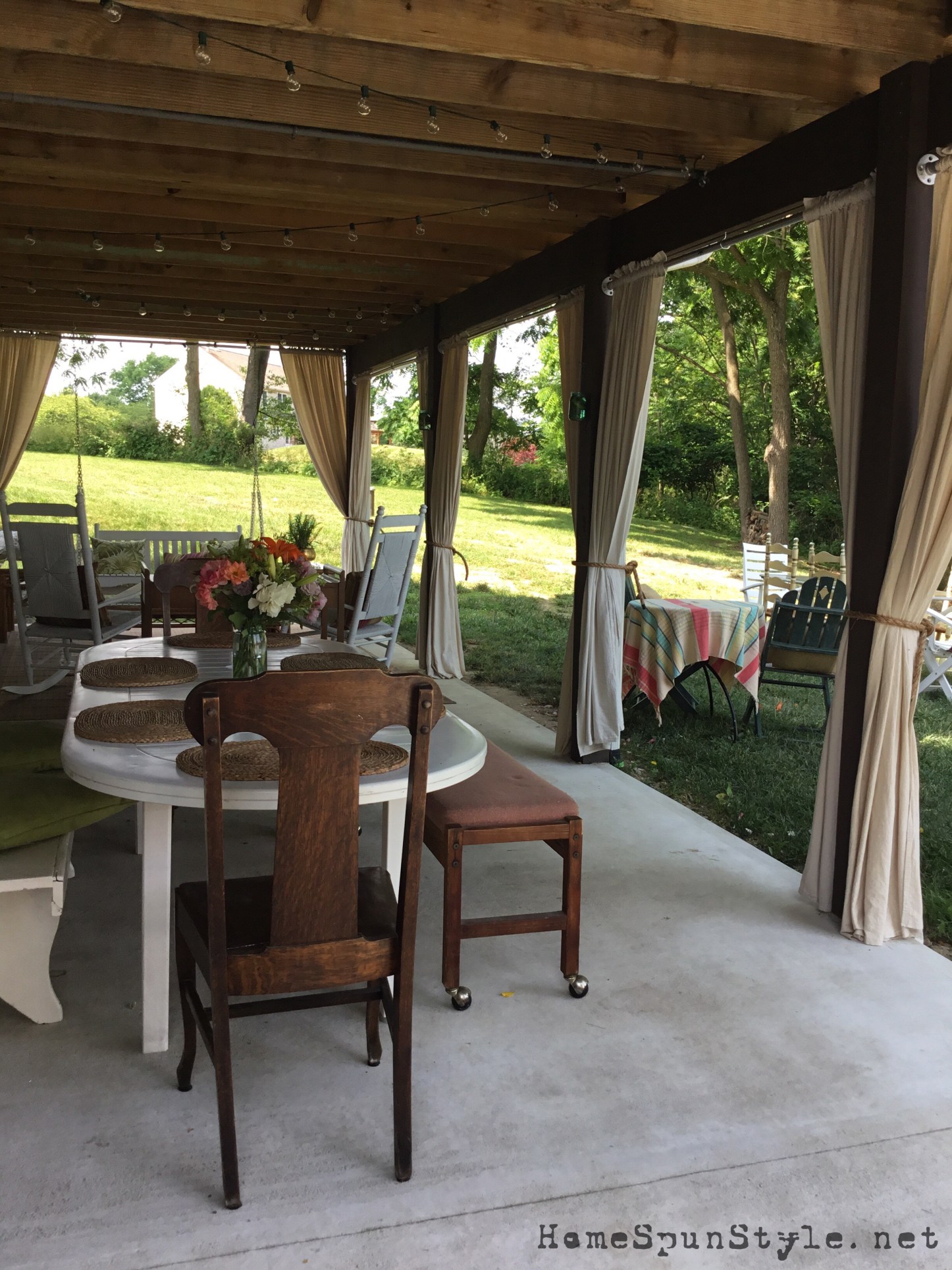 Patio Makeover … bringing the inside out! Home Spun Style