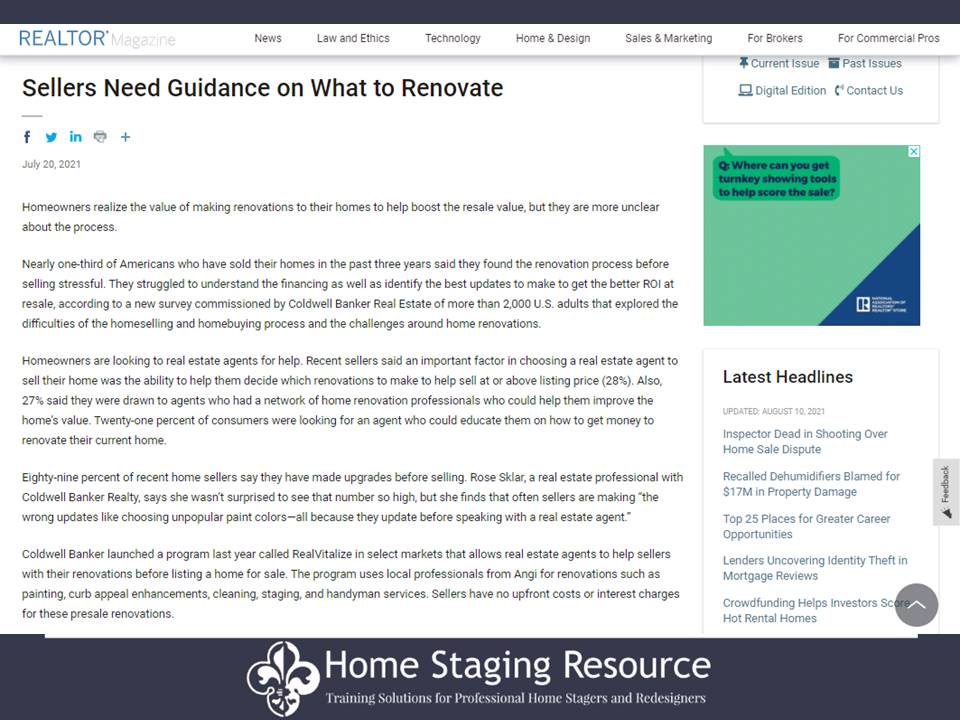 What Does The Future Staging Career Outlook Look Like? Is Home