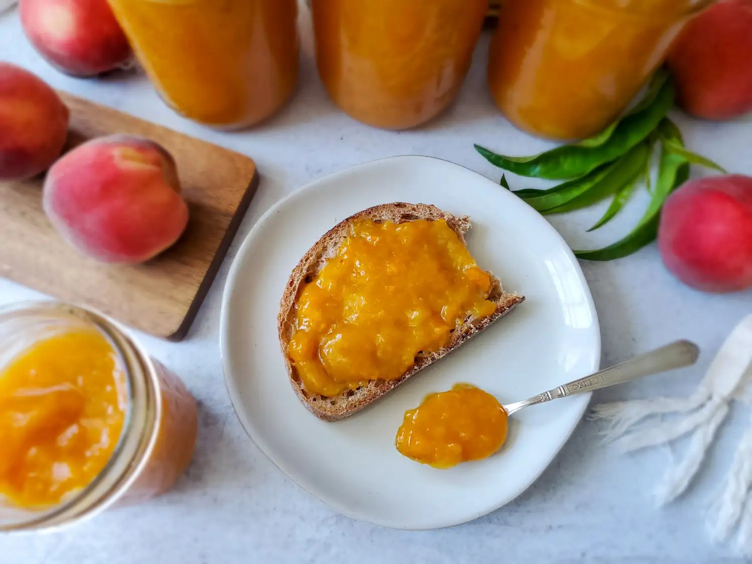 Easy Low Sugar Peach Jam Without Pectin (Canning or Freeze) Homestead