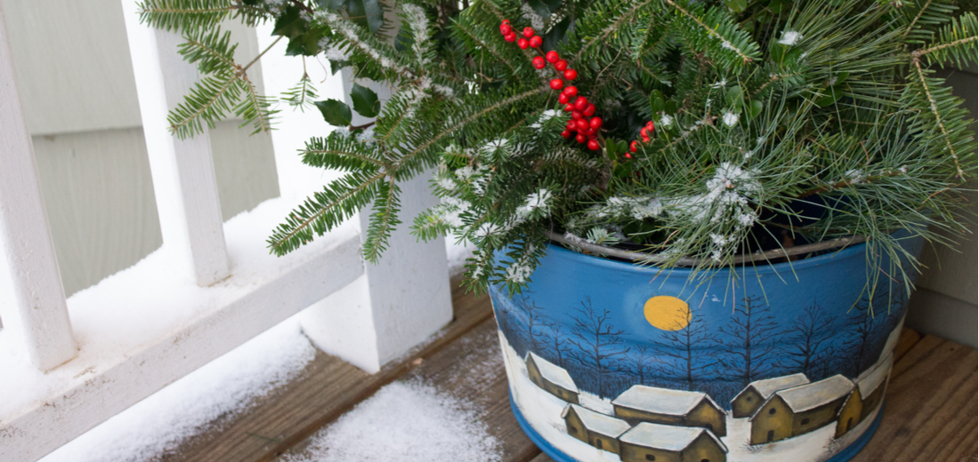 Easy Holiday Porch Pots Homestead Gardens, Inc.