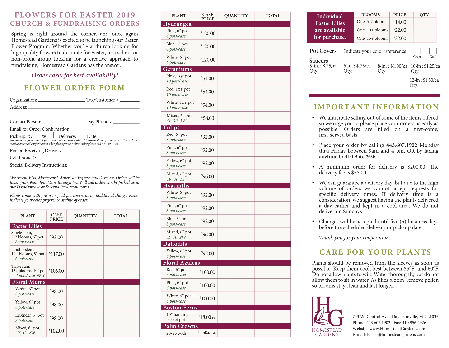 easterflowerorderform2019 Homestead Gardens, Inc.