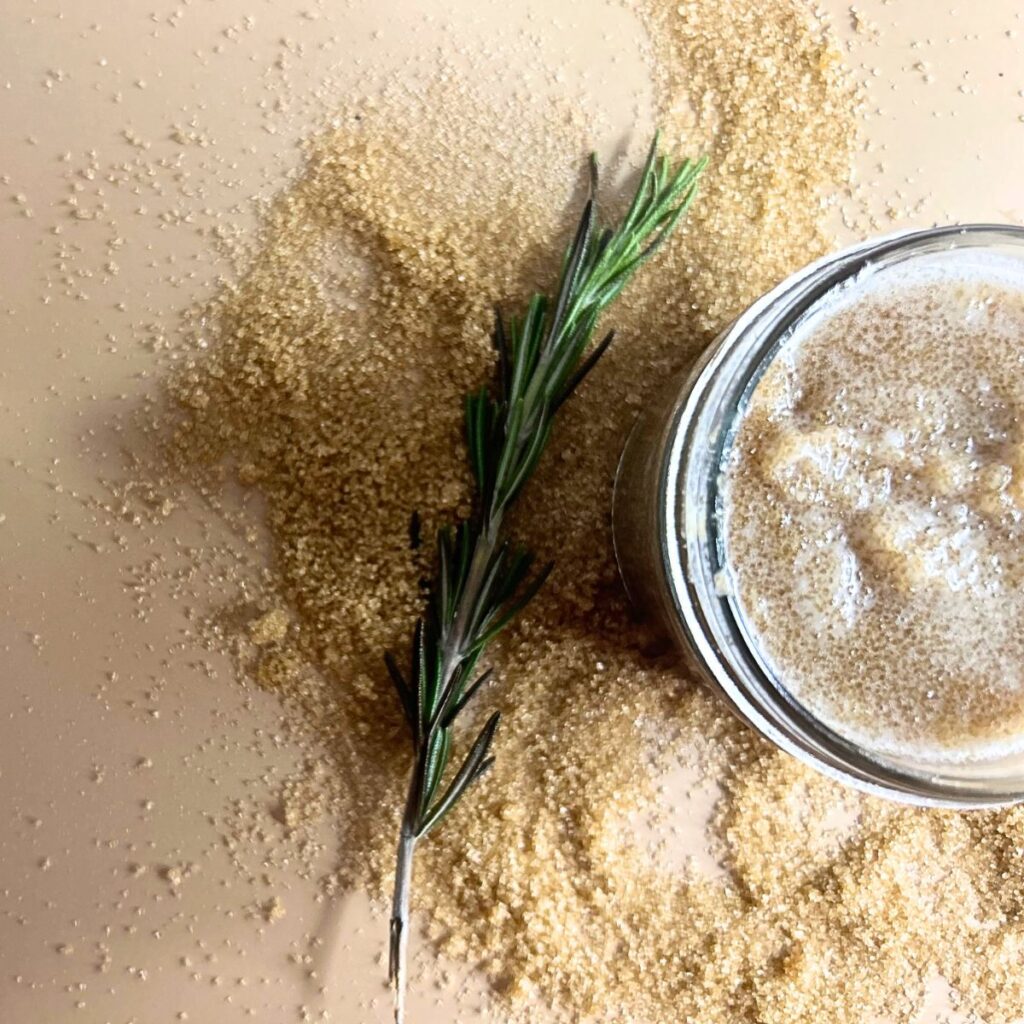 sugar scrub rosemary