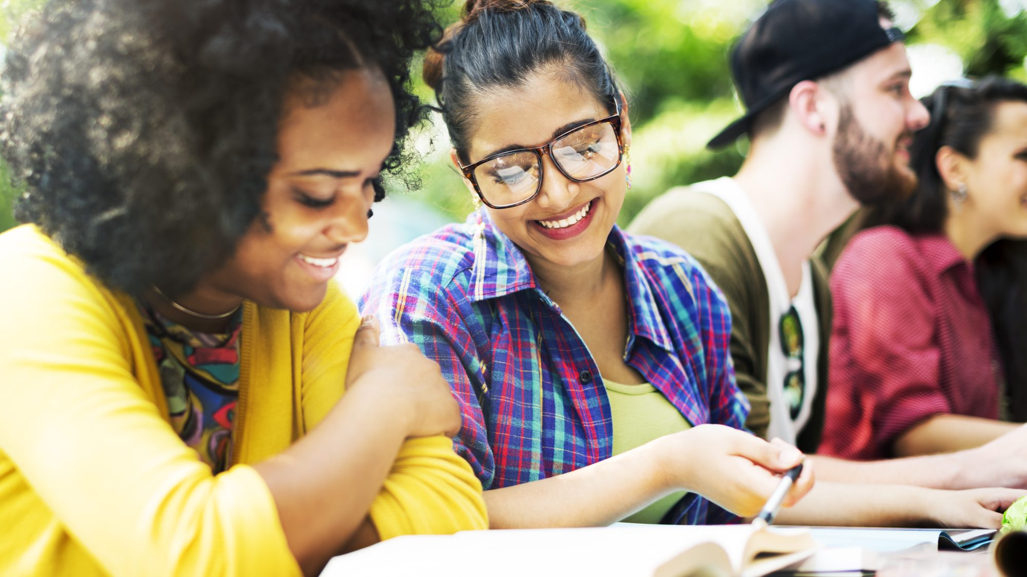Diverse Group People Studying Together Concept with books