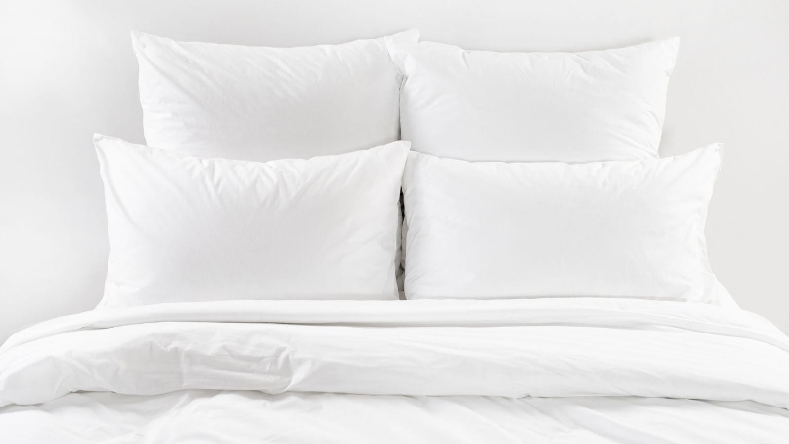 pillows on bed