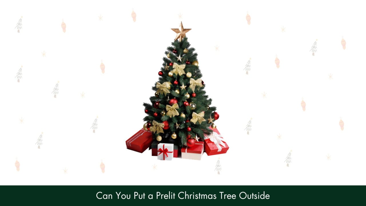 Can You Put A Prelit Christmas Tree Outside?