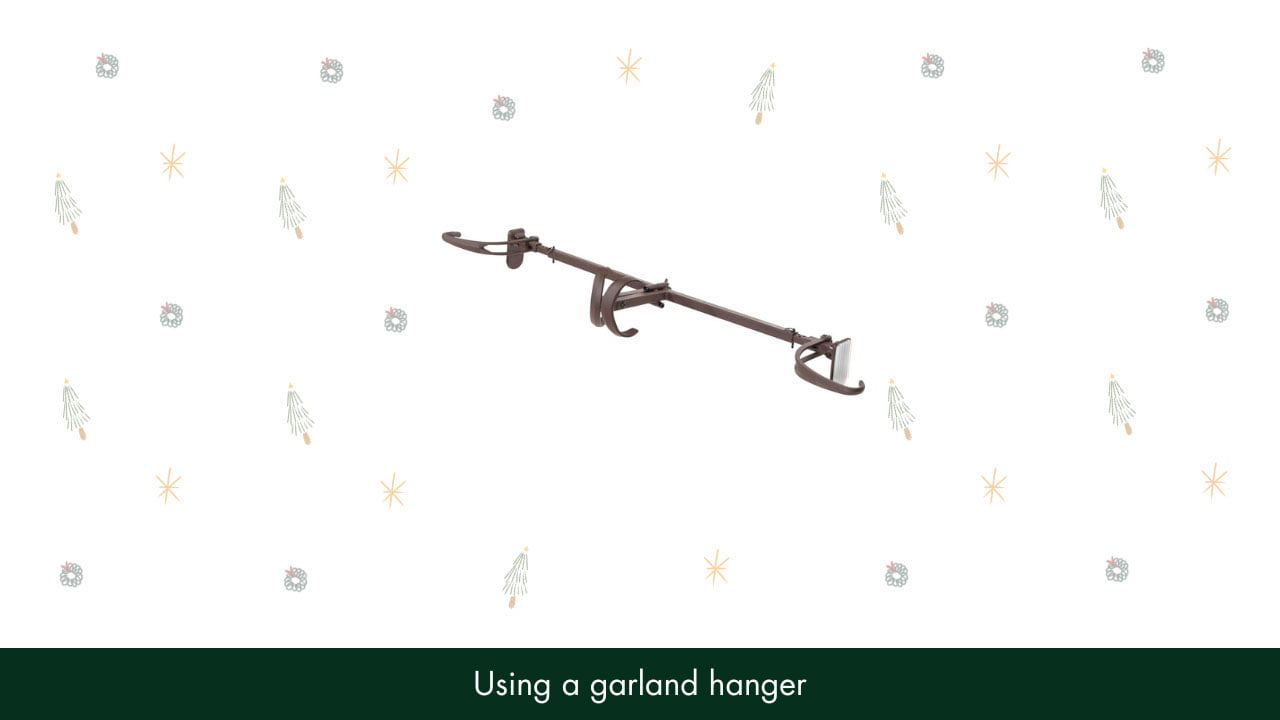 How To Hang Garland Around Front Door Without Nails