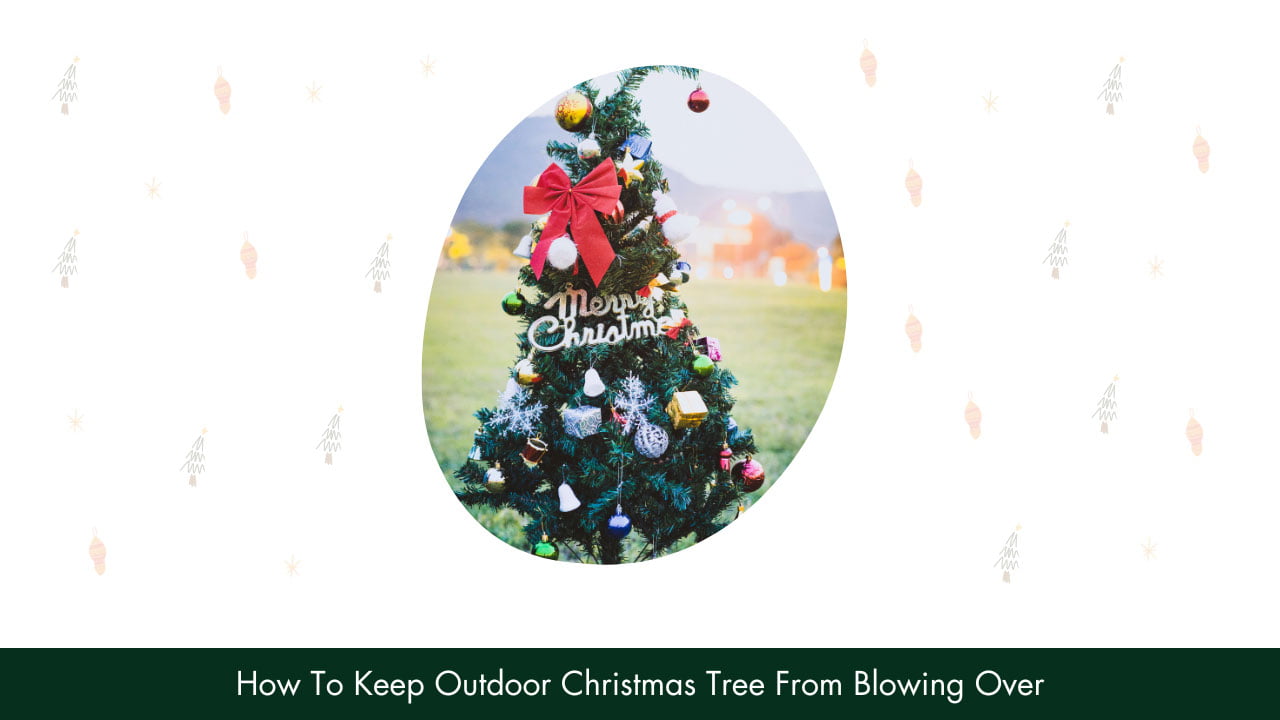 How To Keep Outdoor Christmas Tree From Blowing Over?