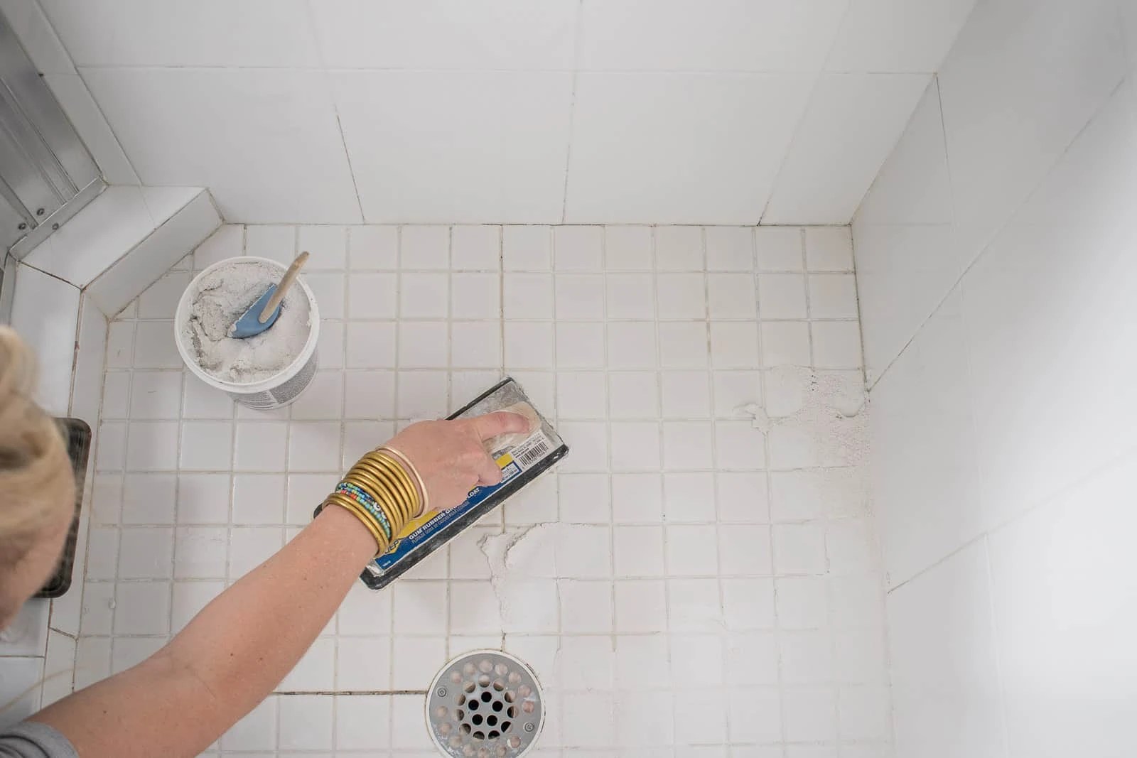 How to replace grout in a shower floor? home style cafe