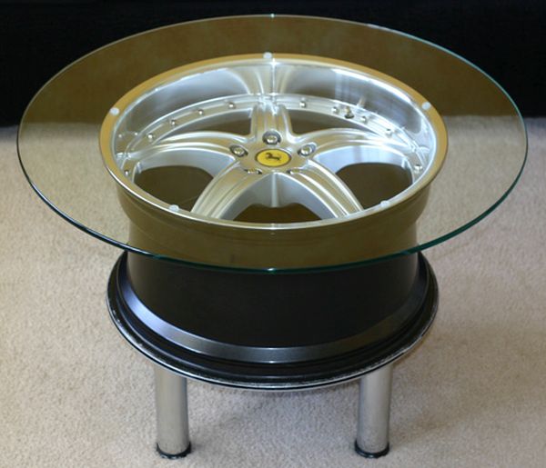 Unique Coffee Tables Carved Out of Auto Parts Hometone Home