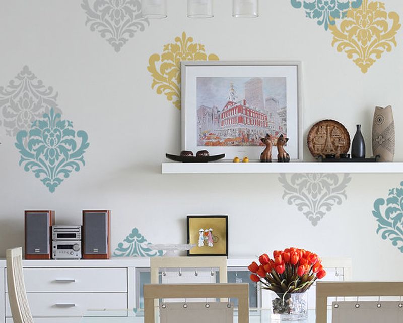 Stencil wall art ideas to give your old walls a new look