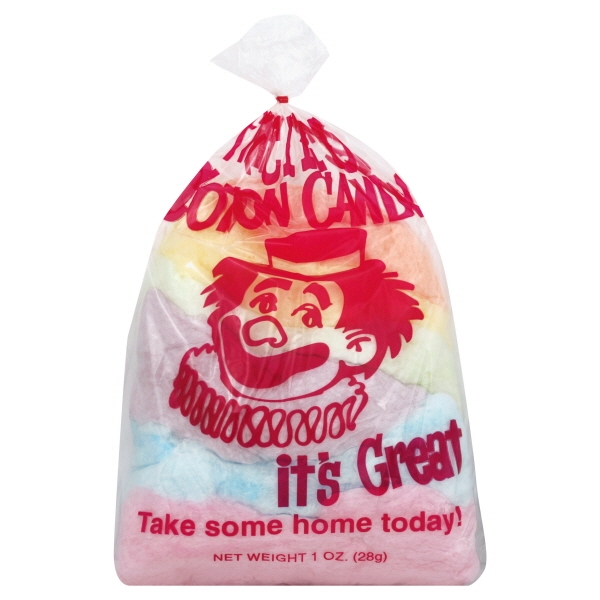 Printed "Clown" Cotton Candy Bags 1000/case Hometown Concessions