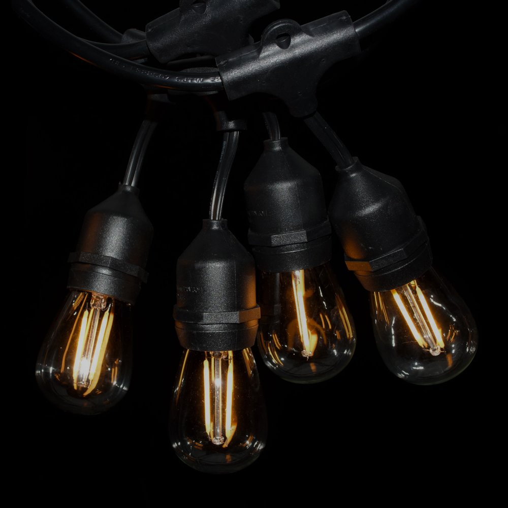 S14 Double LED Filament E26 Commercial String Light Sets Sets with