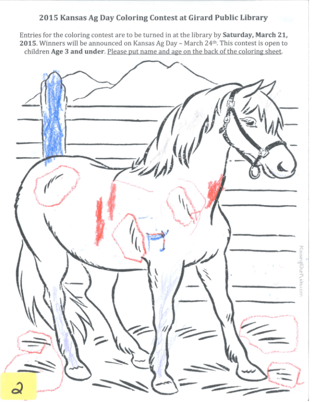 Girard Public Library AG Day art contest winners Hometown Girard