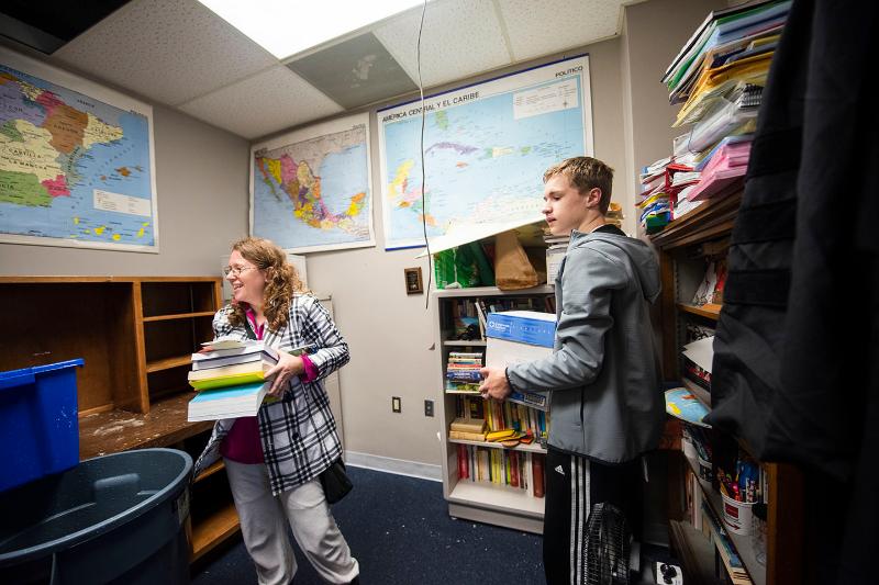 Grubbs Hall takes on water after storm Hometown Girard