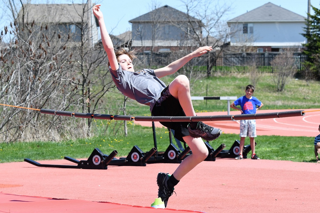 Jeryn Sutton won junior boys' high jump, during St. Anne's track and field day, at St. Joseph's