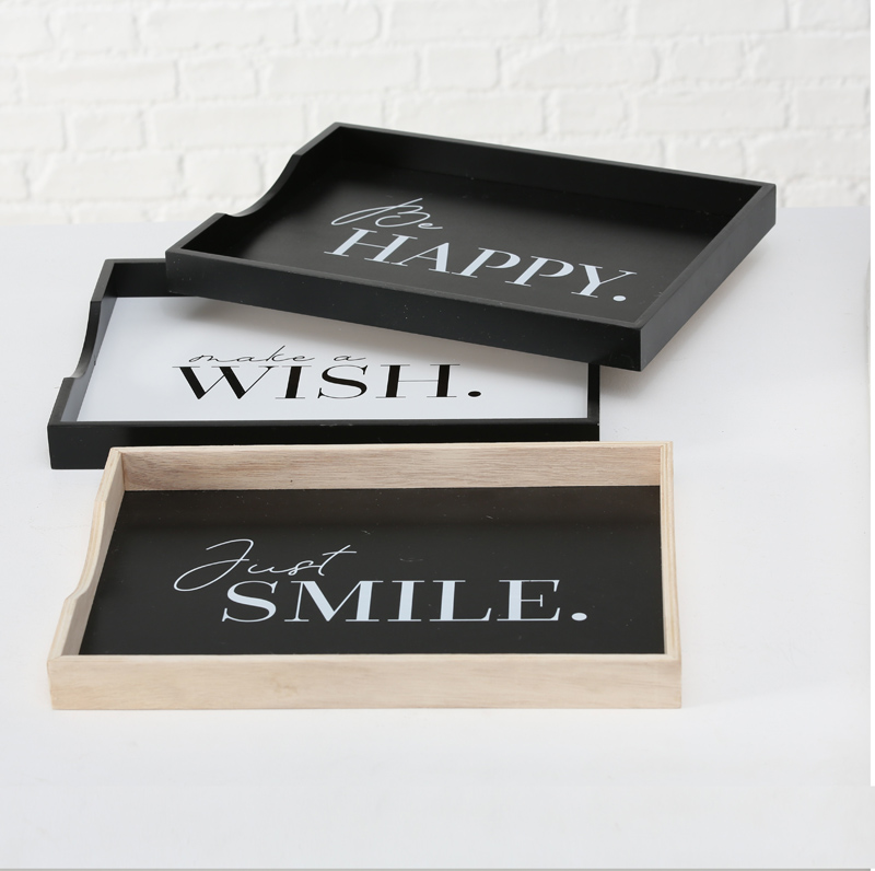 Quote Wooden Serving Tray Assorted Hometrends Home & Garden