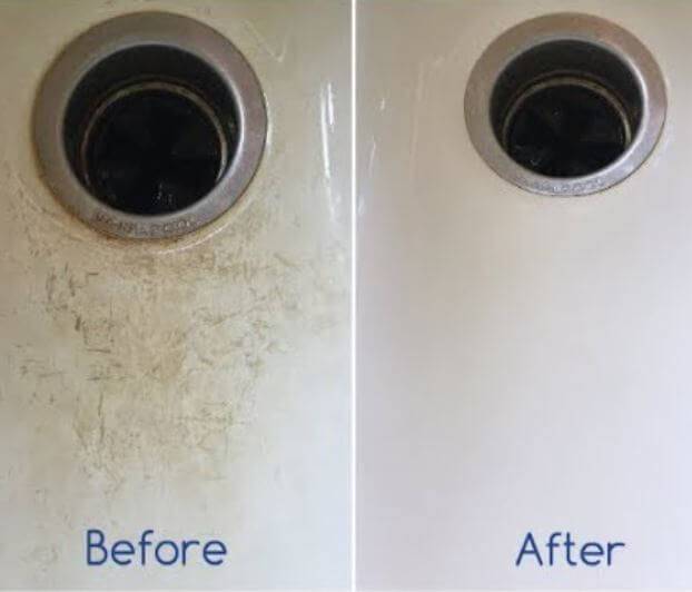 10 ways how to Remove hard water Stains from Porcelain Sinks