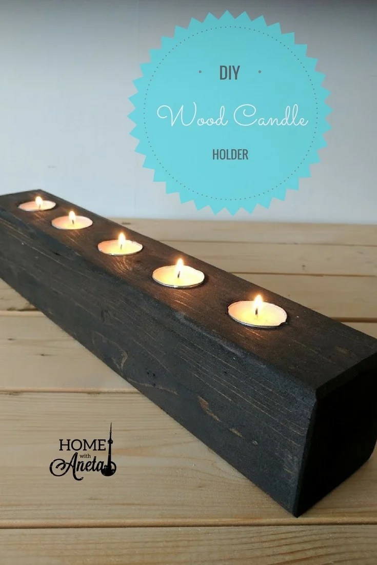 DIY Wood Block Candle Holder Tutorial — Home With Alaei