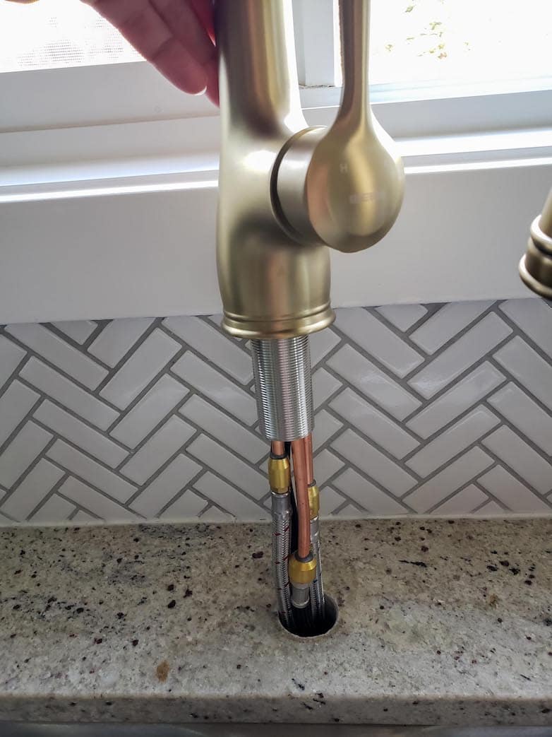 DIY Kitchen Faucet Replacement Shown in 9 Easy Steps