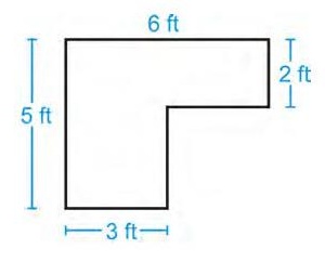 Find The Area Of The Shape Shown In The Diagram Below: | Homework.study.com