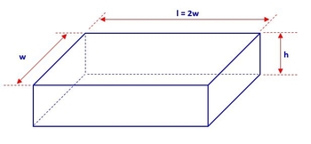 A Rectangular Storage Container With An Open Top Is To Have A Volume Of 10 M^3. The Length Of The Base Is Twice The Width. Material For The Base Costs $20 Per