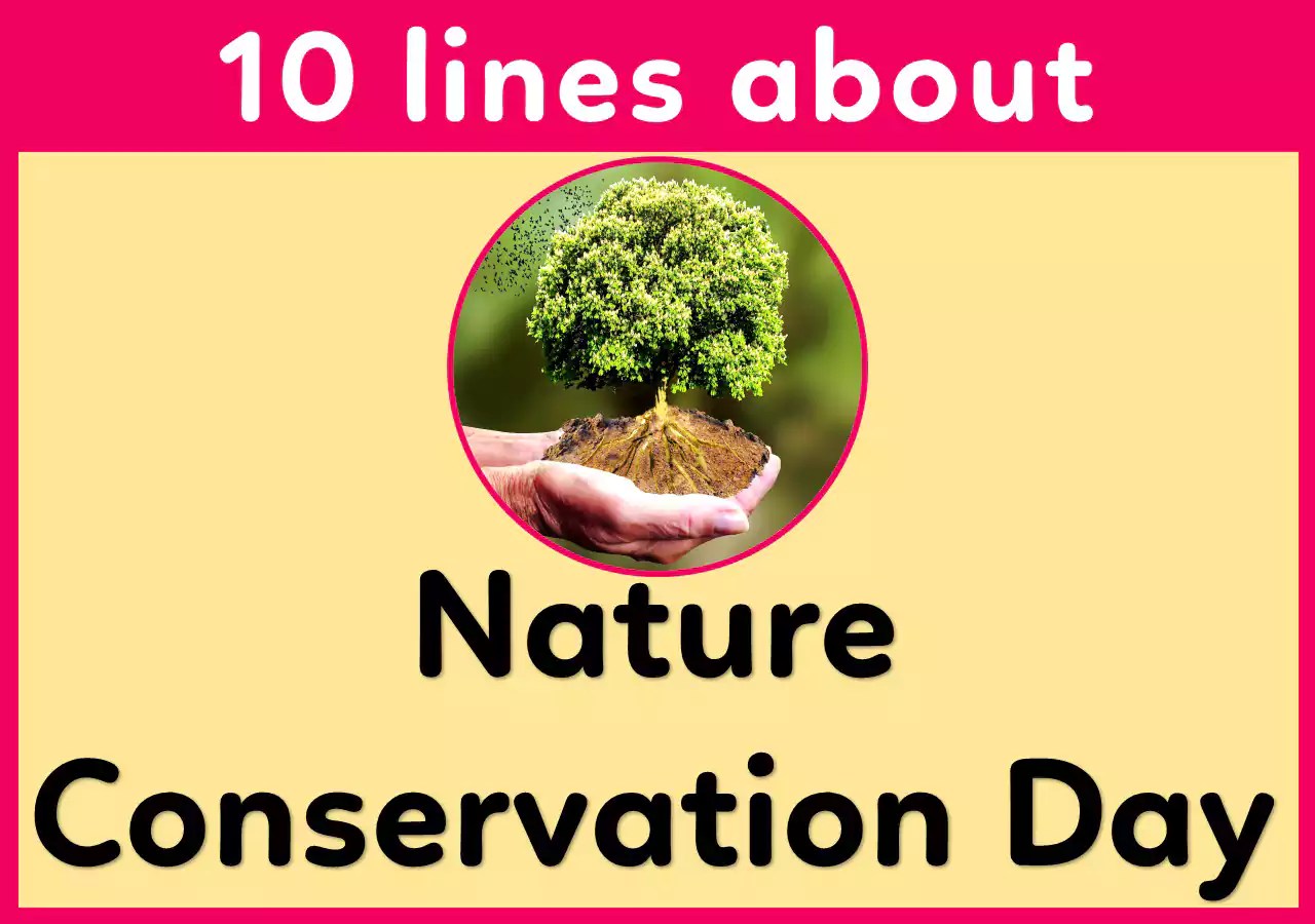 10 lines on World Nature Conservation Day for class 1,2,3,4,5,6