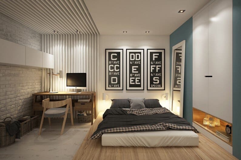 Simple Apartment Floor Mattress with Modern Design