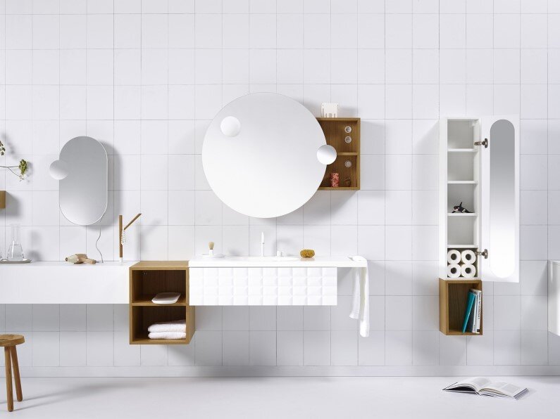 Modular System for Bathroom Space Ingrid collection