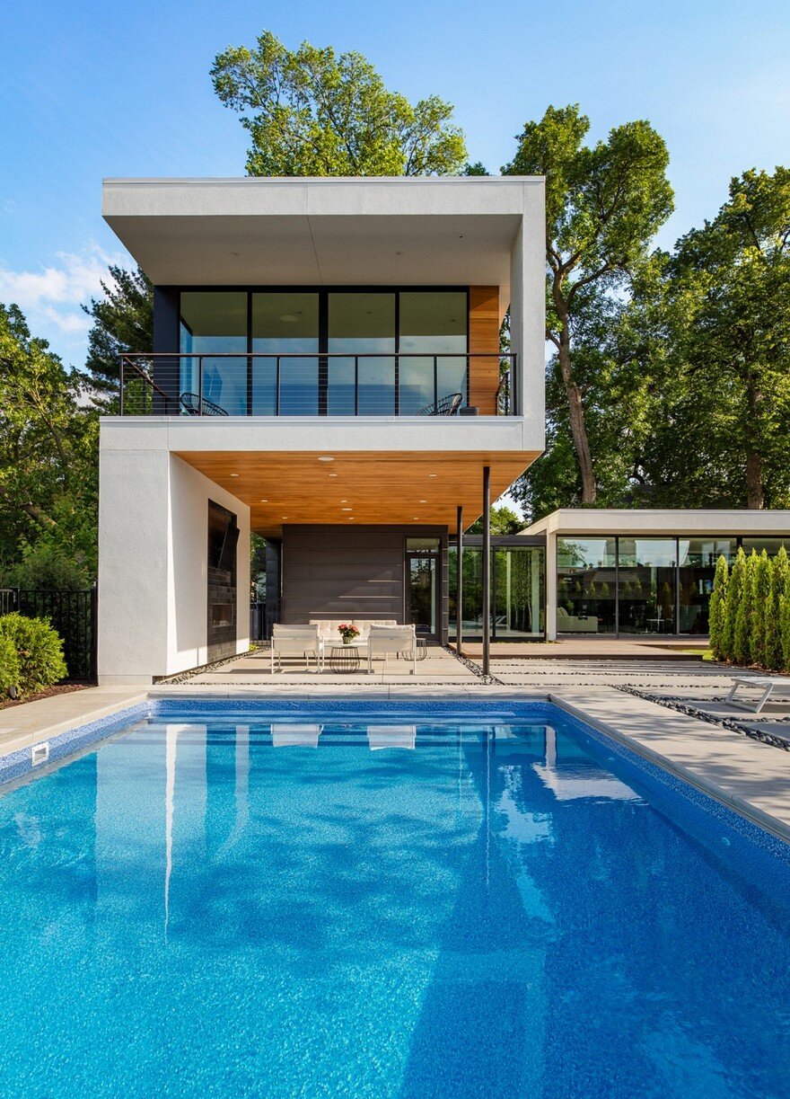 Calhoun House is Composed of Three Pavilions Interconnected by