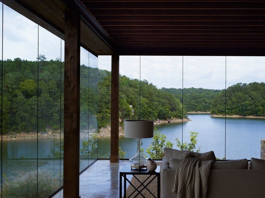 This Glass Farmhouse Offers Uninterrupted Views Of Smith Lake, Alabama