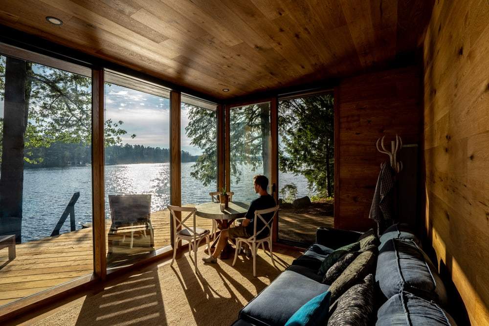 Muskoka Modern Prefab Cottage by Altius Architecture