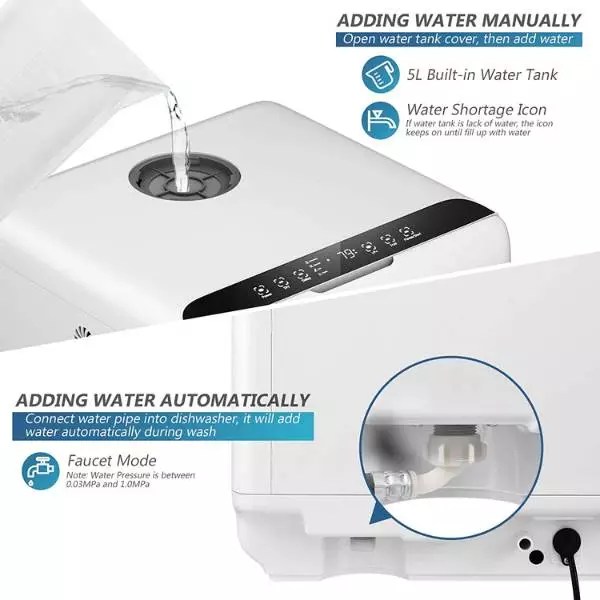 COSTWAY Portable Countertop Dishwasher (Tested & Reviewed)