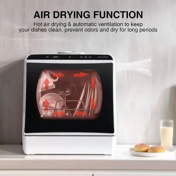 AIRMSEN Portable Countertop Dishwasher Review (Tasted)