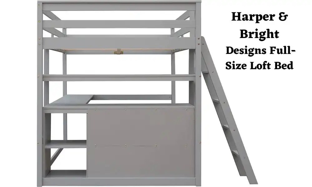 Harper & Bright Designs Full Size Loft Bed Review 2023
