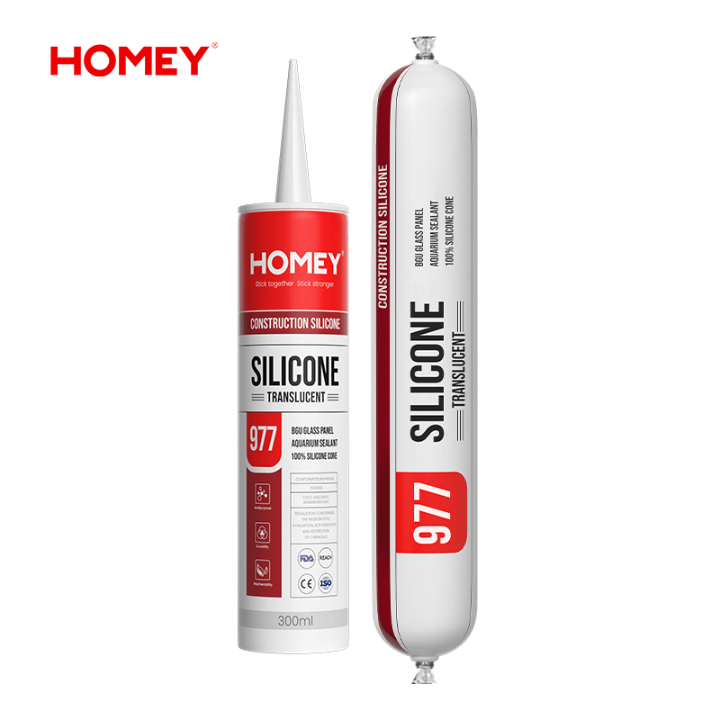 Homey 977Glass Panel Silicone Homey Sealant And Adhesive