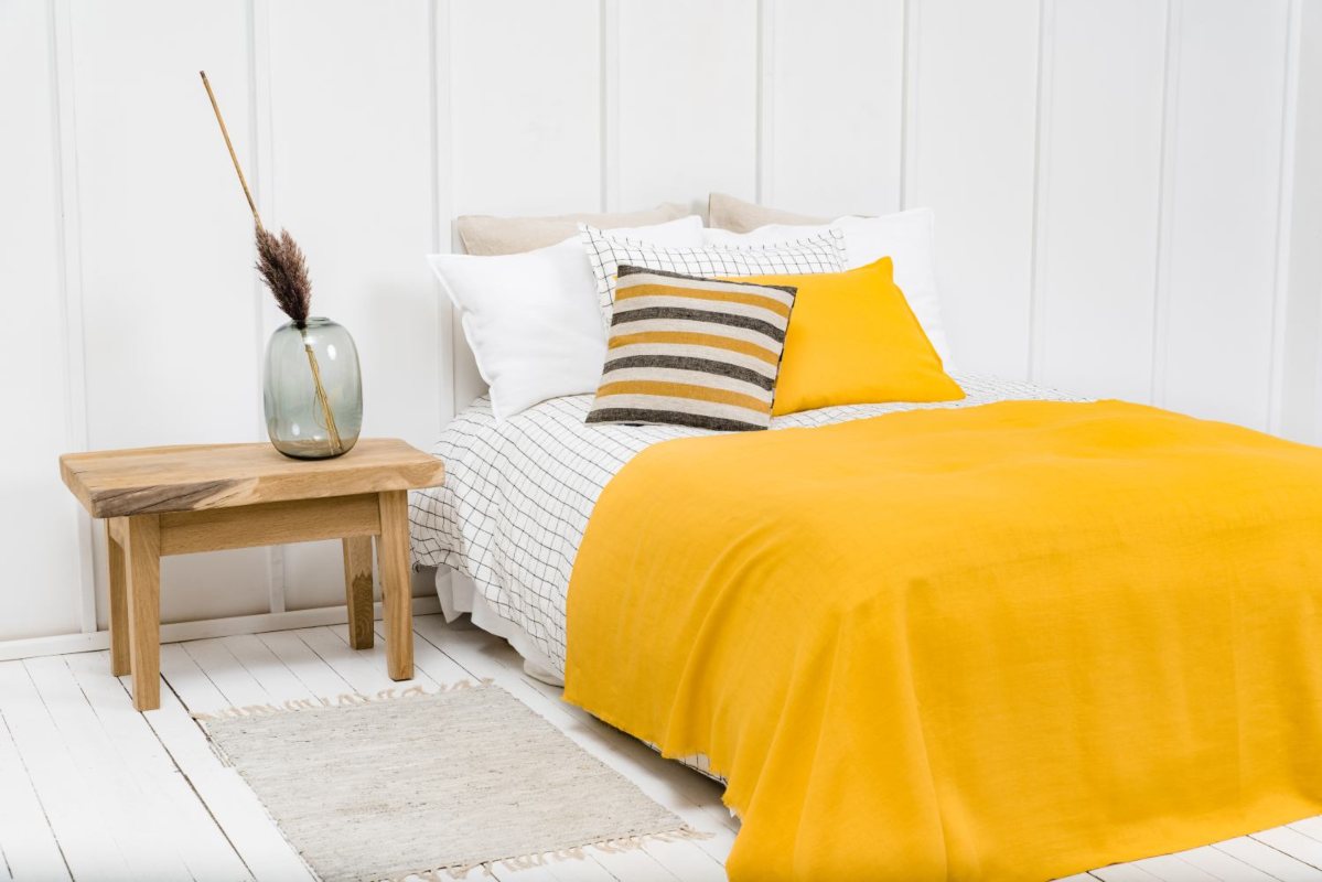 Linen Blanket Linen Throw Blanket HomeyLinen