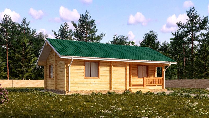 Баня из лафета – особенности строительства