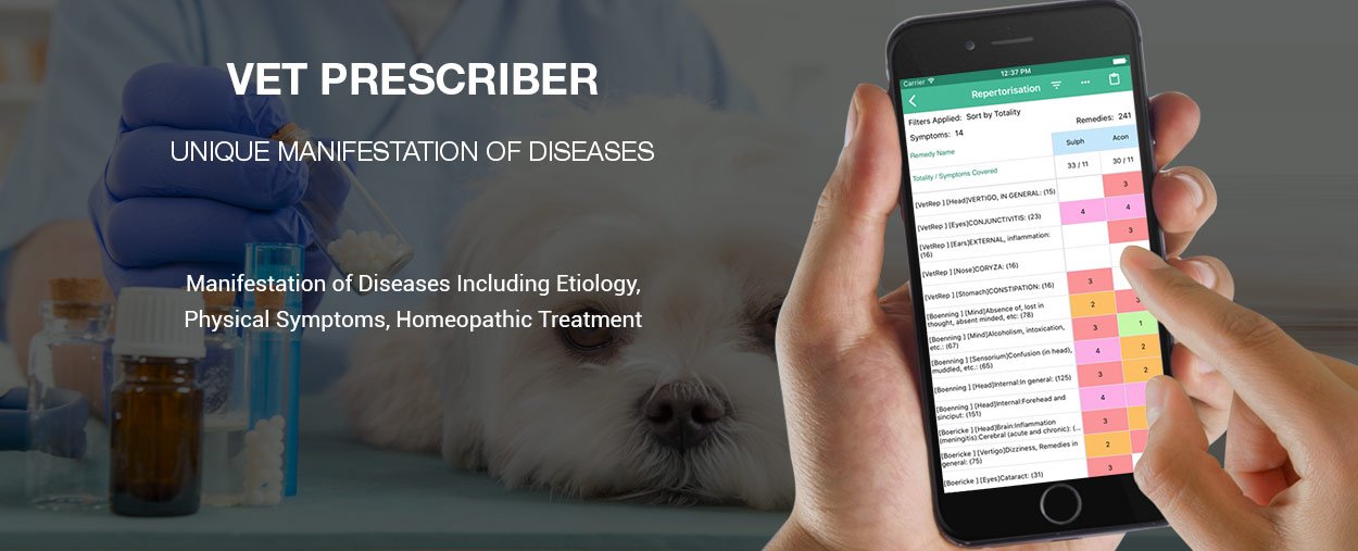 Veterinary Homeopathy Mobile App, Hompath Vet Repertory App