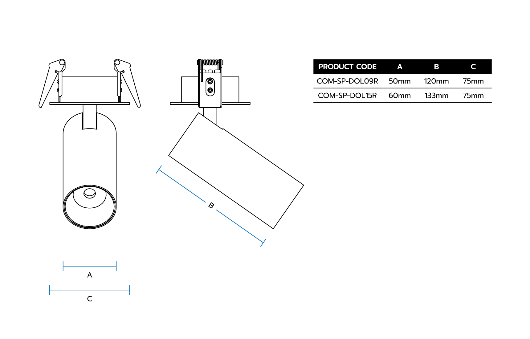 HONA LED Architectural Spotlights Internal
