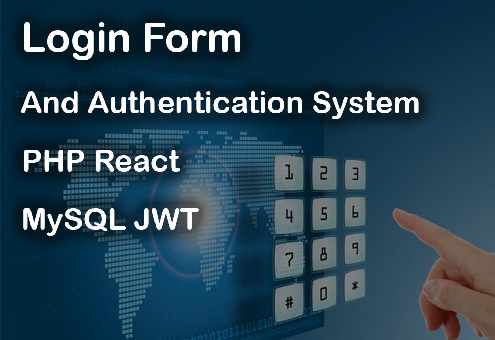 PHP React JS Login Page and Registration (MySQL, JWT)