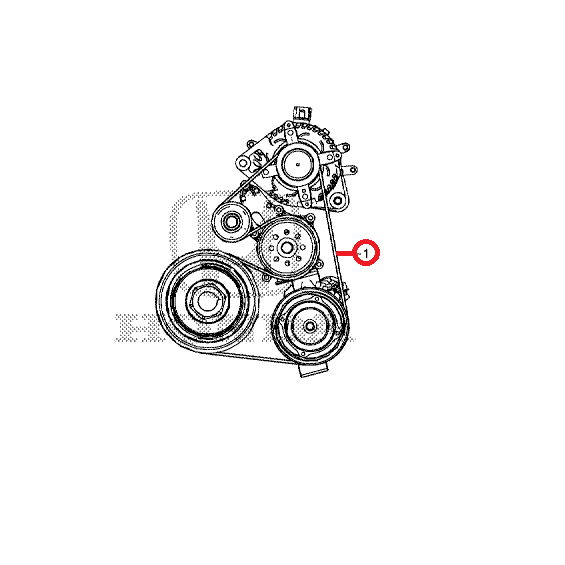 Honda Civic 20122016 Alternator Belt Honda Direct Parts